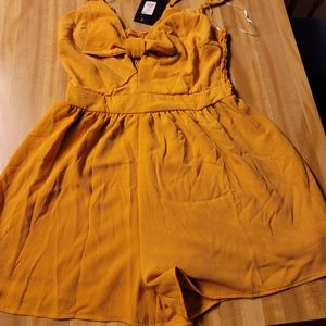 Mustard color Romper